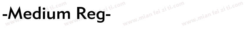 -Medium Reg字体转换
